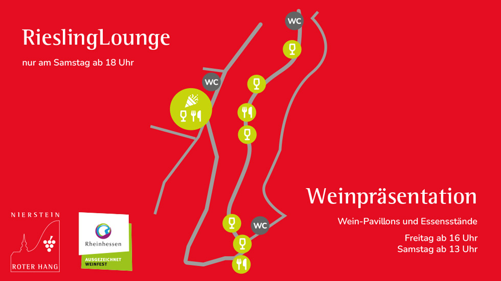 Lagekarte der Veranstaltung Weinpräsentation am ROTEN HANG 2024