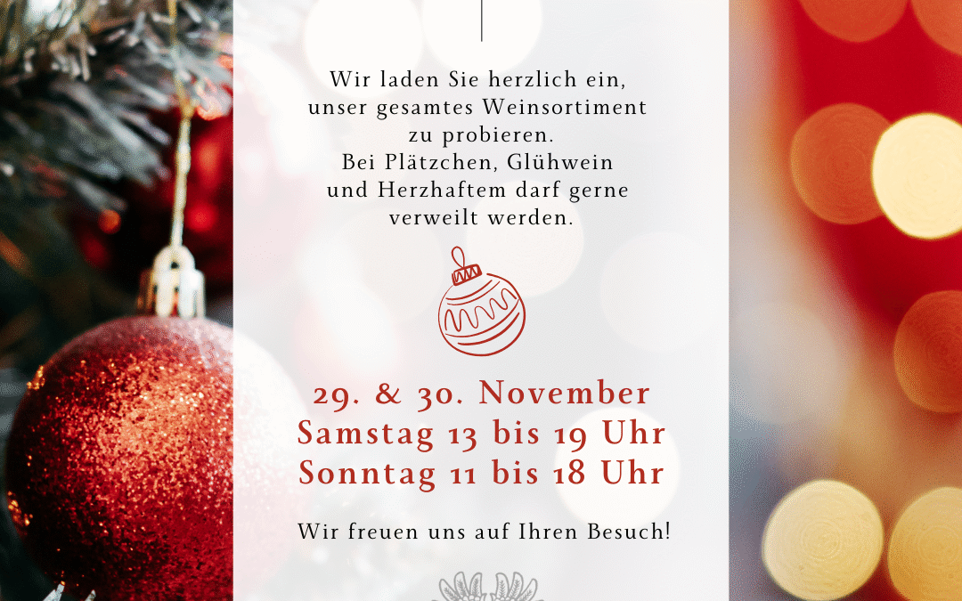 Adventsverkostung im Weingut Friedrichshof