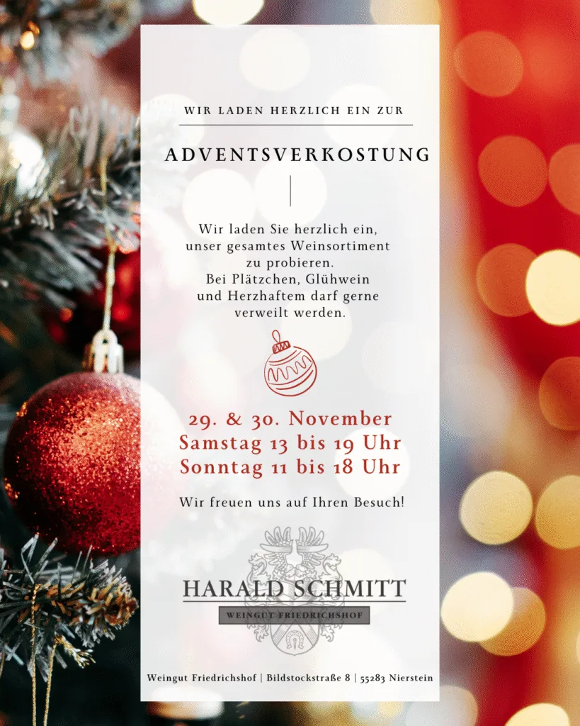 Advent tasting at Weingut Friedrichshof