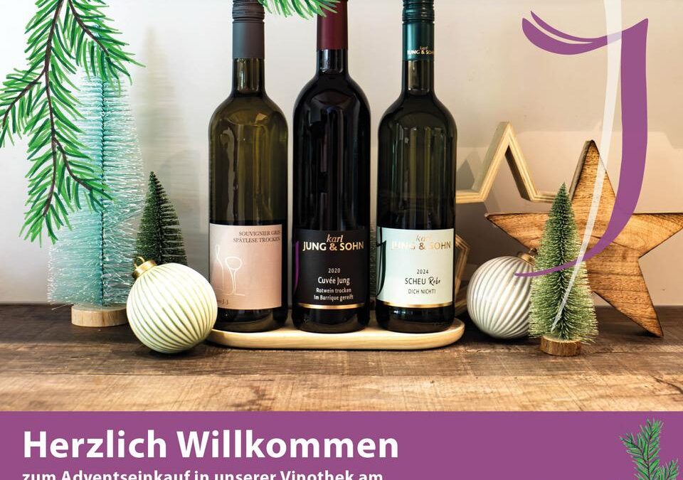 Adventsverkauf und -verkostung im Weingut Karl Jung & Sohn