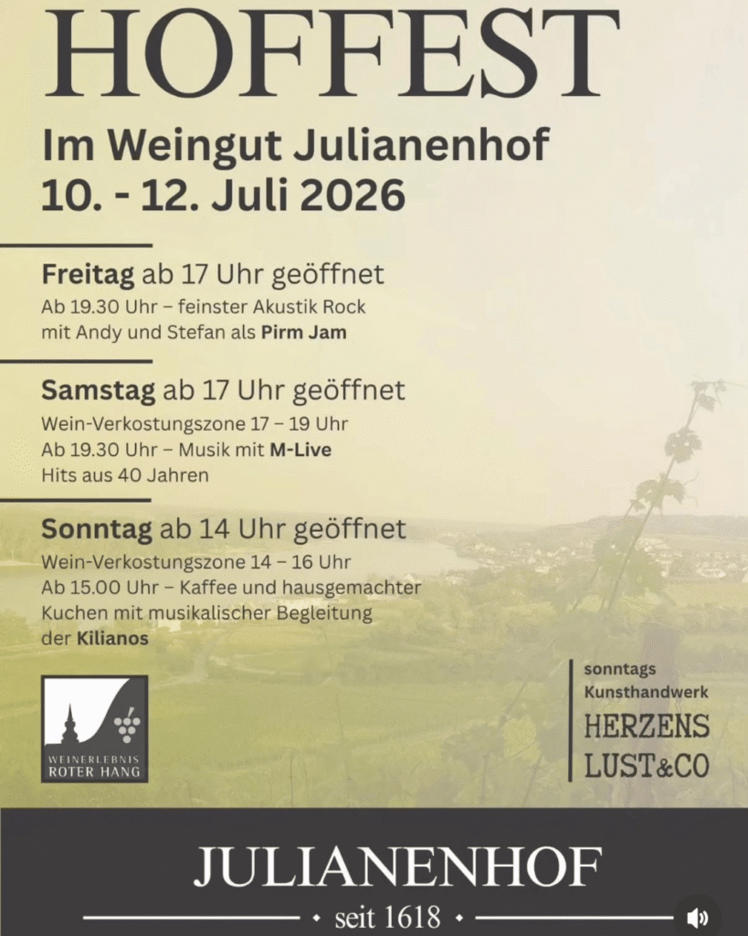 Hoffest im Weingut Julianenhof