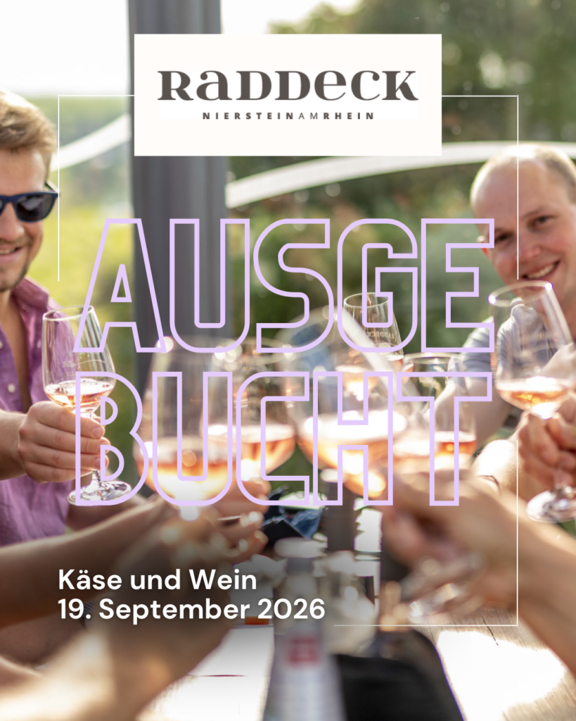 Käse und Wein im Weingut Raddeck