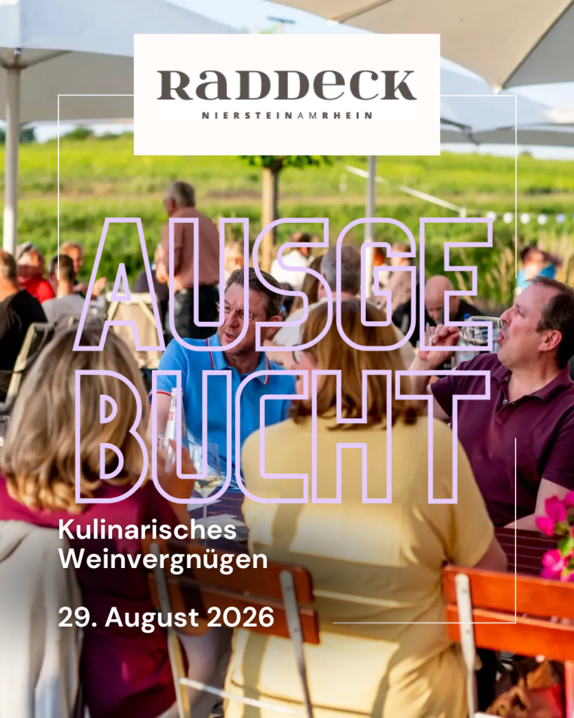 Kulinarisches Weinvergnügen im Weingut Raddeck