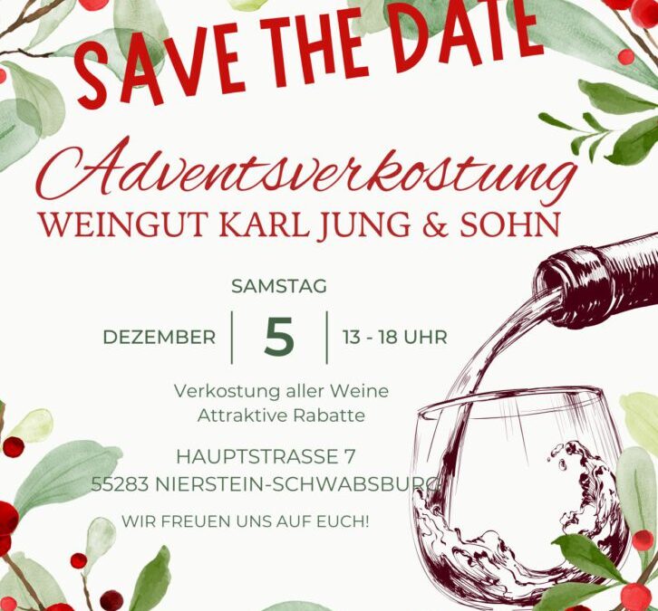 Adventsverkauf und -verkostung im Weingut Karl Jung & Sohn